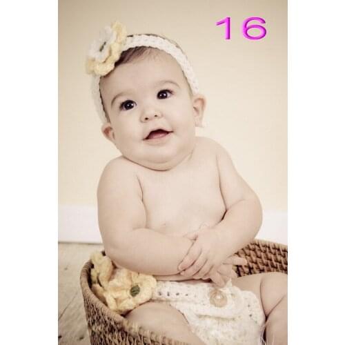 Free shipping,DIVINE Matching Flower Headband & Three yellow flower Diaper Cover set Newborn Photo Prop