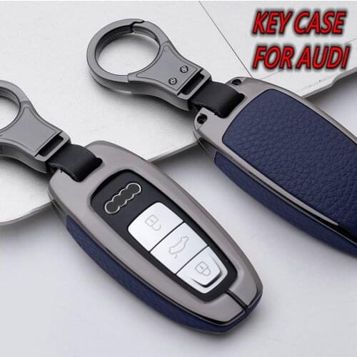 Car Key Cover Key Case Holder For Audi A4 A5 S4 S5 B9 8W Q7 4M Q5 TT TTS RS A4L A6L Q5 A8 A5/A7 S5/S7 Q8 C8 D5 C6 A7 R8 A1 A3