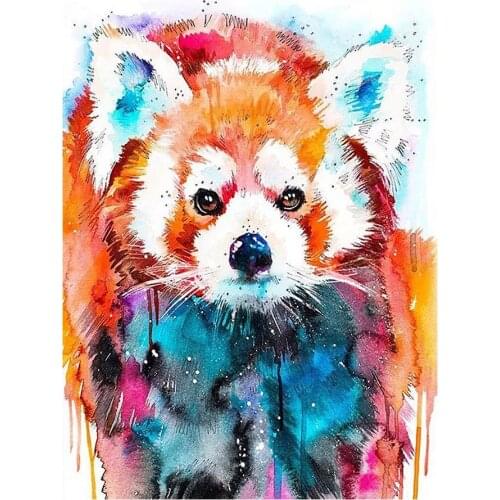 Color Cartoon Little Raccoon Diamond Painting Round Full Drill Animal Nouveaute DIY Mosaic Embroidery 5D Cross Stitch Home Decor