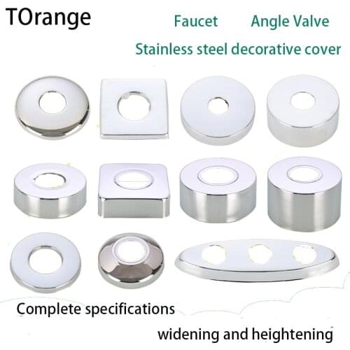 Stainless Steel Faucet Decorative Cover Increase with High Depth Triangular Valve Shower Faucet Cover