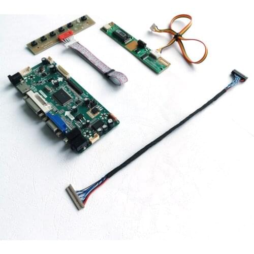 For LT150X2 LT150X3 N150X1 15" LCD panel VGA DVI 1CCFL Inverter LVDS 20-Pin 1024*768 M.NT68676 display controller card kit