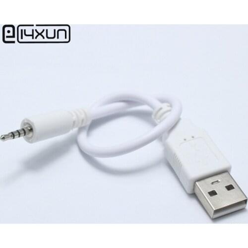EClyxun 1pcs USB 2.0 Type A Male Plug To 2.5mm 4 Pole Stereo Jack Plug Audio Data Cable Charging Connector For MP3 MP4 White