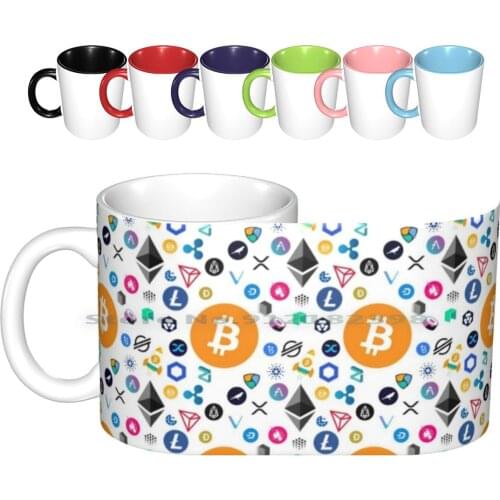 Crypto Currency Ceramic Mugs Coffee Cups Milk Tea Mug Crypto Altcoins Coins Money Money Invest Bitcoin Eth Btc Ether To The