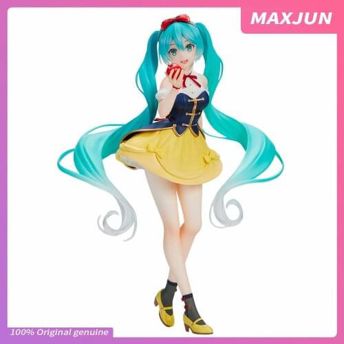 MAXJUN Genuine VOCALOID Anime Miku Figure Beautiful Snow Girl 18cm PVC Model Toys TAITO miku figure Collection Ornaments toys