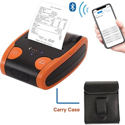 RUGLINE 58MM Mini Bluetooth Printer Thermal Portable Wireless Label Receipt bill ticket Android IOS Pocket Printer pocket P5806