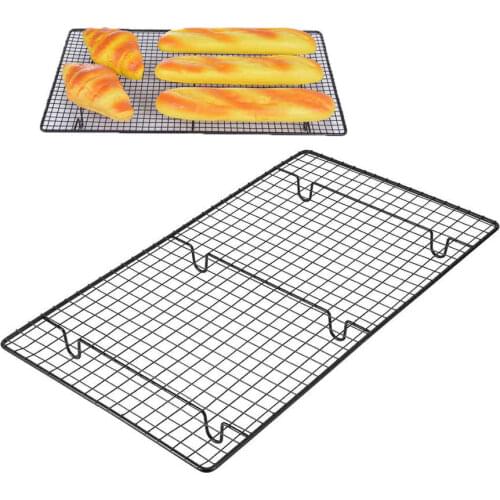 Multifunctional Non Stick Cooling Rack Grid Barbecue Grills Baking Tray Net for Bread Cookies Biscuit Holder Shelf Baking Tools