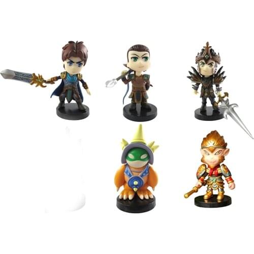 ELBCOS the Exemplar of Demacia Jarvan IV Garen The Monkey King Sun Wukong Amumu Q Version 8cm PVC Action Figures Model Toys