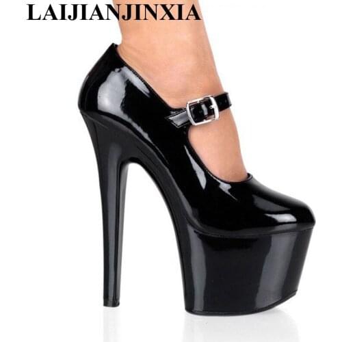 New sexy simple and comfortable 15cm high heels with runway shoes, super high heel club Dance Shoes