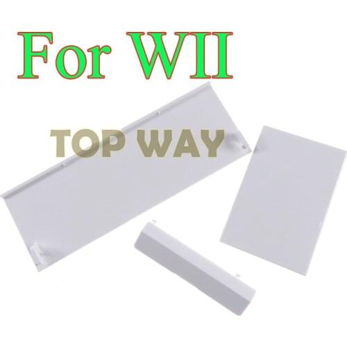 50sets New White Replacement Memeory Card Door Slot Cover Lid 3 Parts Door Covers for Nintendo for Wii Console White Wholesale