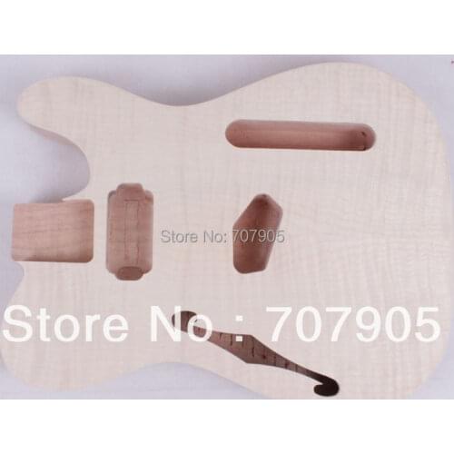 Wholesale - Electric guitar body Unfinished Mahogany body maple veneer top Humbuckers hole