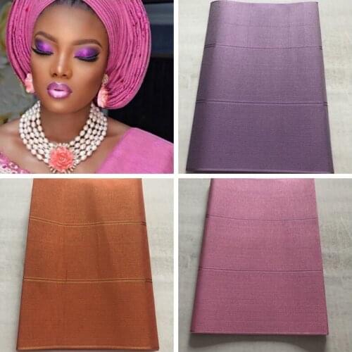 African wholesales 2pcs aso oke gele Nigeria headtie pure color big aso oke headtie gele asoebi party gele real product photo