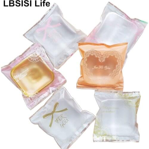 LBSISI Life 100pcs/Lot 150-200g Mooncake Bags Trays Packing Candy Biscuit Egg Yolk Crisp For Mid-Autumn Festival Decoration