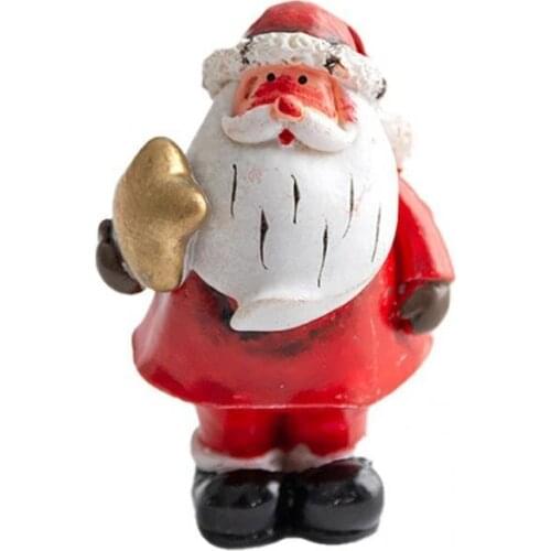 Portable Delicate Miniature Santa Claus Figure Exquisite Santa Claus Figure Fine Workmanship for Daily Life