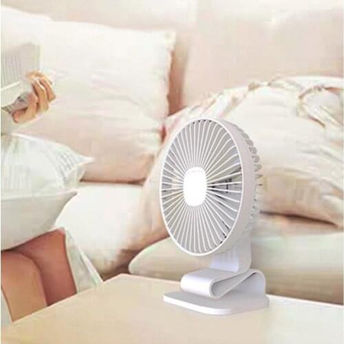 Portable Mini Desktop Fan Simple Handheld Air Cooling Tool USB Rechargeable 3 Speeds for Home Office Travel Camping