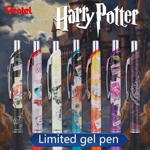 1Pcs Japan Pentel BLN75 Limited Edition Press Gel Pen Test Black Pen Quick-drying Smooth Signature Pen 0.5mm