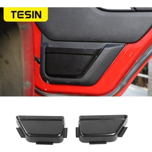 TESIN Stowing Tidying Car Front Rear Door Net Pocket Storage Box Organizer For Jeep Wrangler JK 2011-2017 2/4 Door Accessories