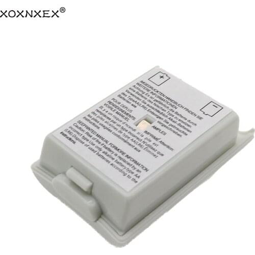 XOXNXEX 1x For Xbox 360 Battery Case Wireless Controller Rechargeable Battery Cover For Xbox 360 Controller With Sticker