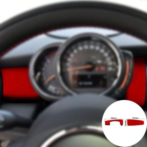 For BMW F55 F56 F57 2014-2020 Alcantara Suede Wrap Car Center Console Instrument Panel Trim Stickers Cover Mouldings Car-styling