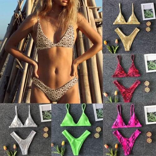 Sling swimwear women low waist ever after thong women swimwear bikini leopard bikinis silver sexy cheap modest swimsuits set