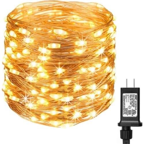 10/20/30M Twinkle Fairy String Lights Waterproof Christmas low voltage Copper Wire Lights for Bedroom Wedding Party DIY Decor