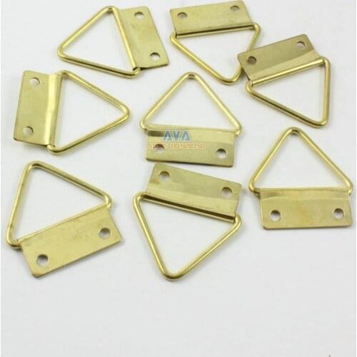 100 Pieces Gold Photo Frame Hook Hanging Photo Frame Hanger 24x30mm