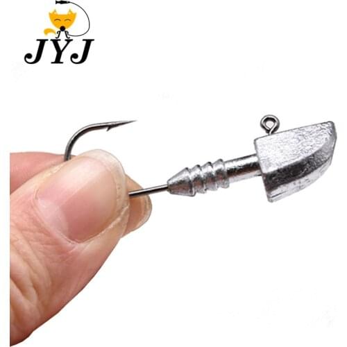 3g 6g 8g 11g 14g 5pcs a lot Triangle Lead Head Hook Lure Hook Jig Head for soft worm Fishing Tackle Hooks