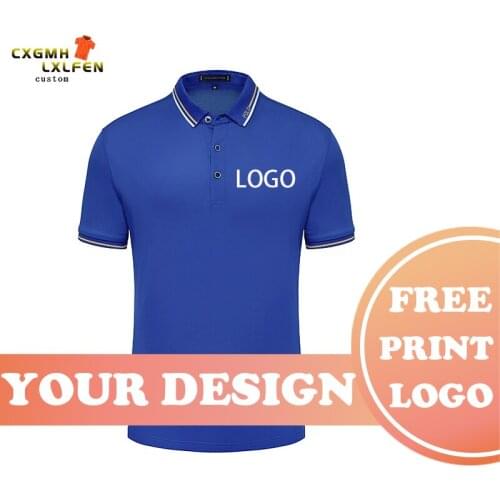 7 color POLO shirt custom new unisex advertising cultural shirt casual sports lapel short sleeve printing DIY brand text