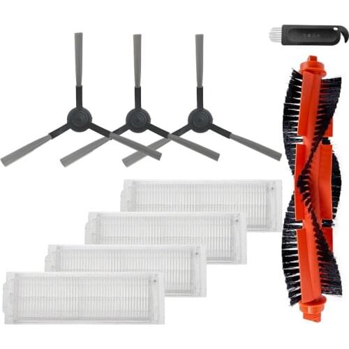 Promotion!Hepa Filter Roller Brush Mop Cloth for Xiaomi Mijia LDS / STYJ02YM for Conga 3490 for Viomi V2 PRO V3 Vacuum Cleaner