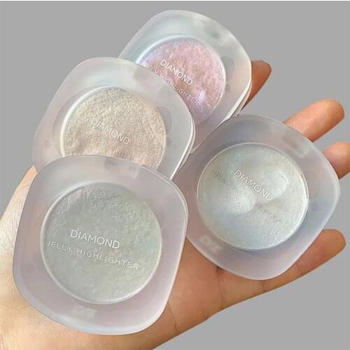 Diamond Glitter Mashed Potatoes High-gloss Trimming Plate Highlighter Powder Makeup Face Body Brighten Natural Nude Makeup