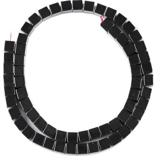 Natural Stone Cube Square Black Hematite Beads Loose Strand 2/3/4/6/8/10mm for DIY Necklace Bracelet Jewelry Making Accessories