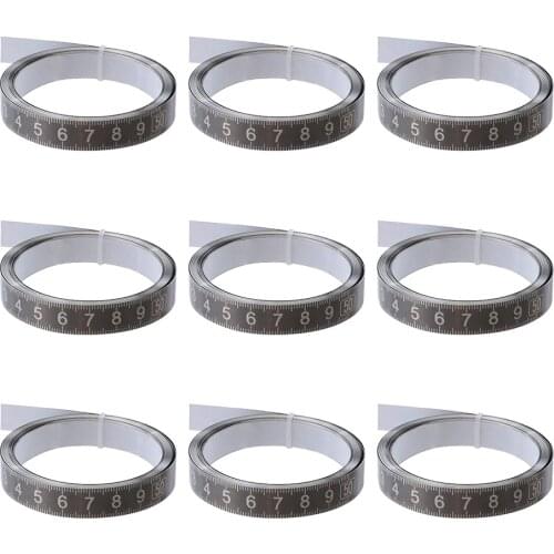 Stainless Steel Miter Track Tape Measure Self Adhesive Metric Scale Ruler Rust-Proof Durable and Wear-Resistan Ruler