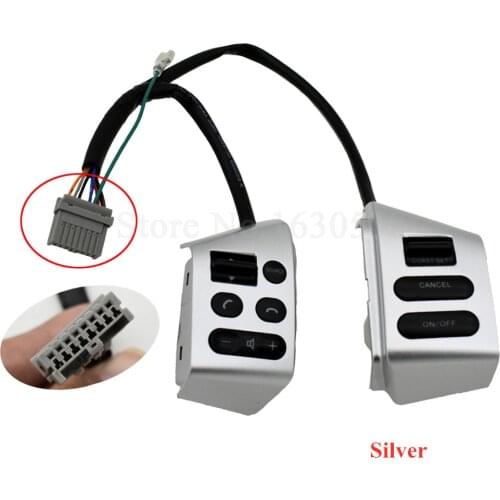 Steering wheel control buttons with red backlight FOR Nissan LIVINA 2007-2010 FOR Nissan TIIDA 2005-2008 For SYLPHY 2005-2019