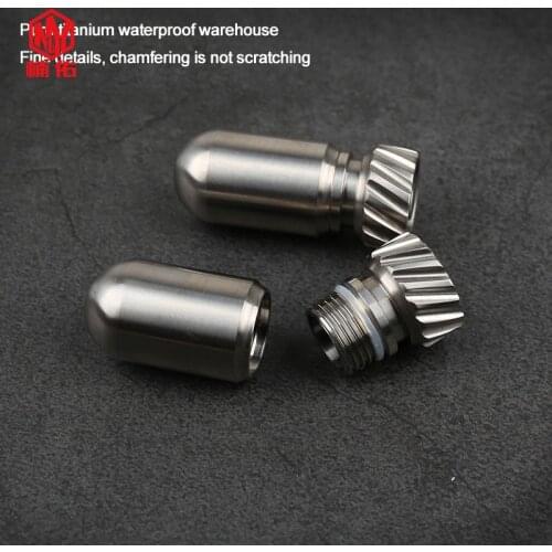 NY Titanium Alloy Mini Sealed Cans EDC Outdoor Pocket Tool High-end Waterproof Warehouse Medicine Bottle Can Be Customized