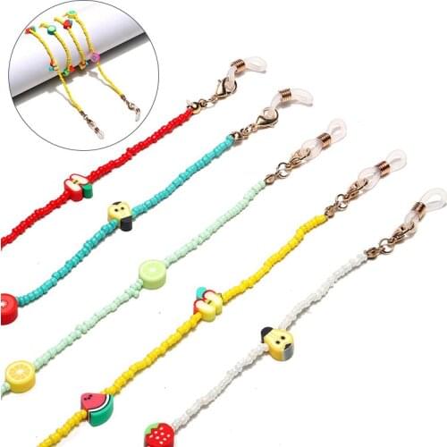Fashion Reading Glasses Chain Bohemian Retro Beads Eyeglass Sunglasses Spectacle Cord Neck Strap String Mask Chain Eye Wear