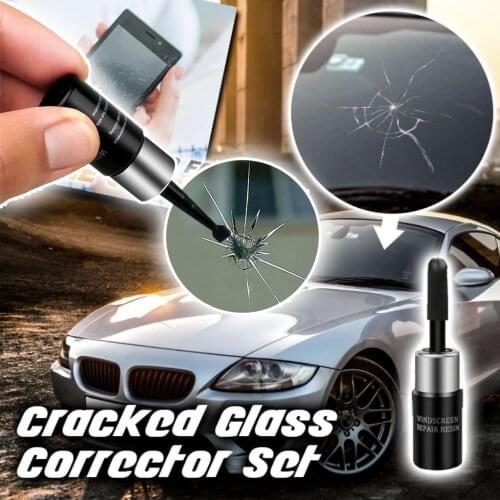 1/2pcs Automotive Glass Repair Kit Car Window Screen Restore Tool Auto Glass Repair Resin Set Magic Windshield Crack Adhesive