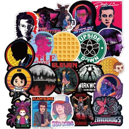 100pcs Stranger Things Stickers Anime Pegatina For Children On The Laptop Fridge Phone Skateboard Suitcase Funny Cool Sticker F4