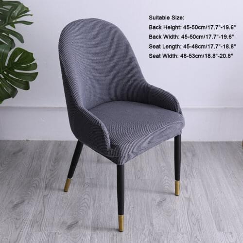 Elastic Spandex Banquet Chair Covers For Wedding Dining Room Office Knitting Arc Chair Cover Solid Color