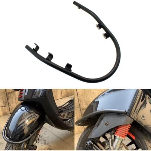 Motorcycle Front Fender Mudguard Bumper Guard Frame Protector Black For Piaggio Vespa GTS 300 300/ie GTS300 Super Sport 150