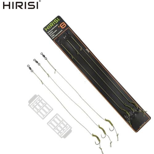 6 x Carp fishing rigs Ready made rig with hook Free Boilie Stoppers Carp terminal tackle set
