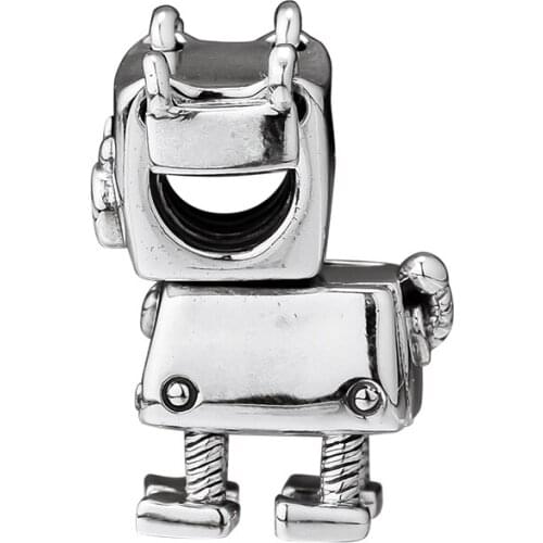 CKK Bobby Bot Dog Charm Bead Fit Original Bracelets sterling silver jewelry women Men DIY beads for jewelry making