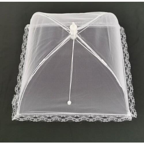 Folding Food Mesh Cover Tent Home Dining Table Kitchen Counter Meal Vegetable Fruit Umbrella Breathable Insect-proof Food Cover