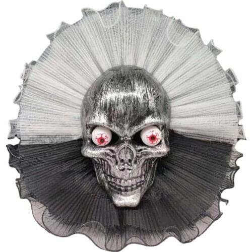 Halloween Wreath Door Hanging Decor Festival Horror Party Wreath Ornaments Home Garland Skull Door Hanging Decoration Props