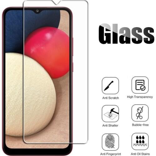 Tempered Glass For Samsung Galaxy A02 M02 M02s A01 Core A02s M01 M01s A32 4G F62 M62 Protective Film Screen Protector Cover