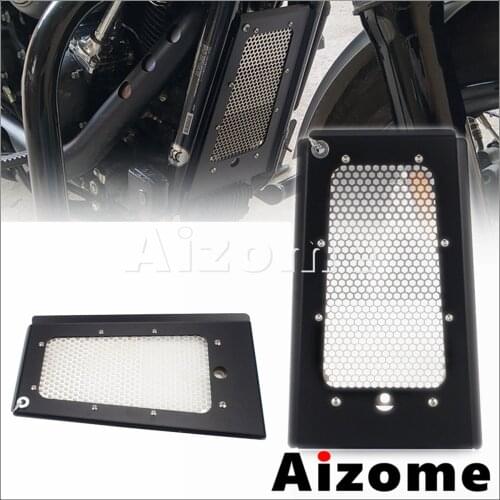 Honeycomb Radiator Grill Cover Protection Guard for Harley Softail Slim Heritage Classic Breakout Street Bob Sport Glide 18-2021