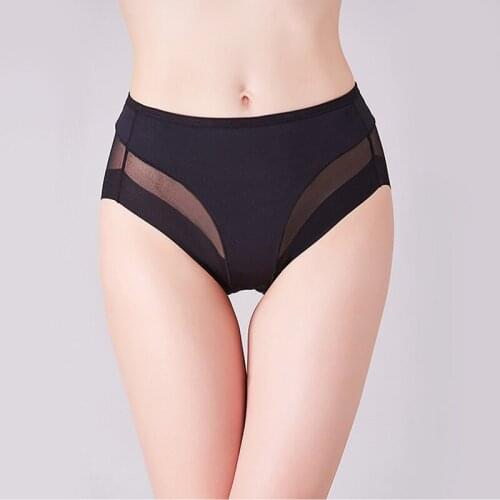Women Boyshorts Body Shaping Panties Female Pants High Elastic Control Briefs Seamfree Breathable Mesh Intimates