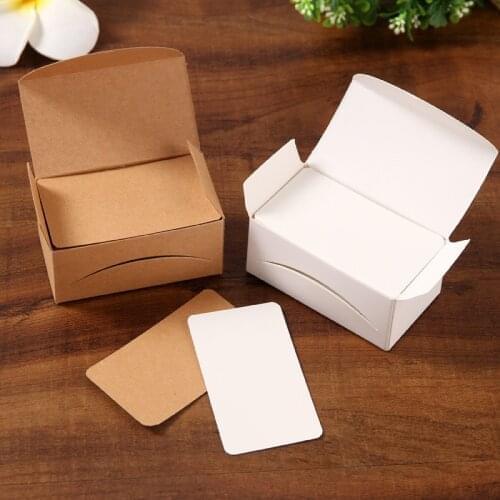 100pcs/lot 4.5*8cm Blank Card For Business Cards Blank Card For Message And Book Name Custom Cards