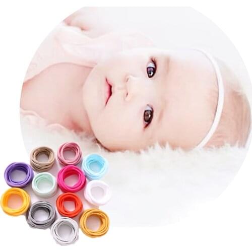 1000pcs Baby Girl Super Soft Nylon Headband For Children Elastic Hair band 2CM Width Baby Accessories Wholesale Hair Accessories