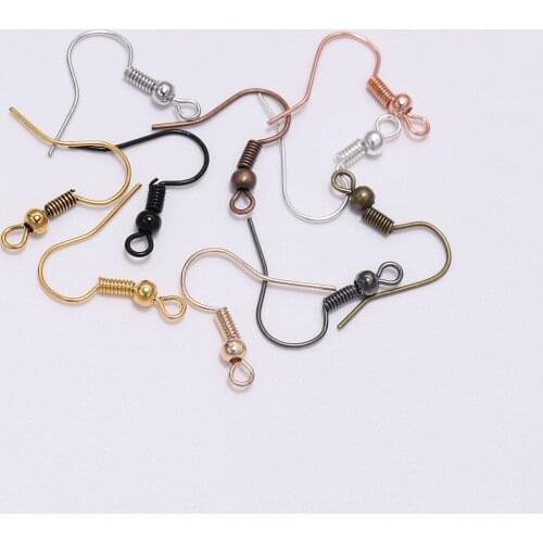200pcs/Pack 20x17mm DIY Earring Findings Earrings Clasps Hooks Fittings DIY Jewelry Making Accessories Iron Hook Earwire Jewelry