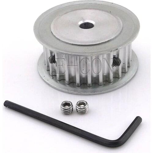 5pcs HTD5M25 Timing Pulley 25teeth Alumium Bore 5mm/6mm/6.35mm/8mm/10mm/12mm/12.7mm/14mm/15mm/16mm/17mm/20mm Teeth Width 16mm
