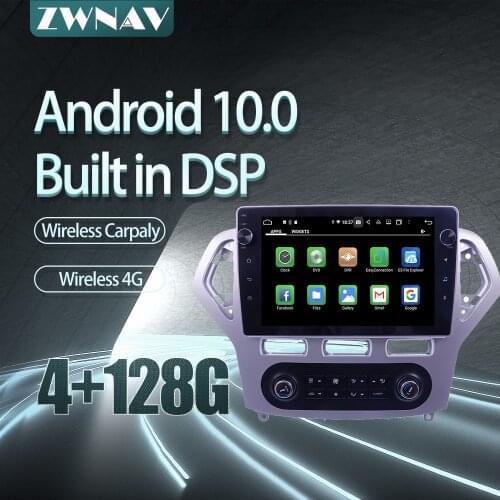 For Ford mondeo MK4 2007-2010 Car radio player Android 10 PX6 64GB GPS Navigation Multimedia Player Radio